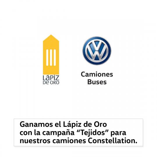 VW Camiones y Buses gana Premio de Lapiz de Oro